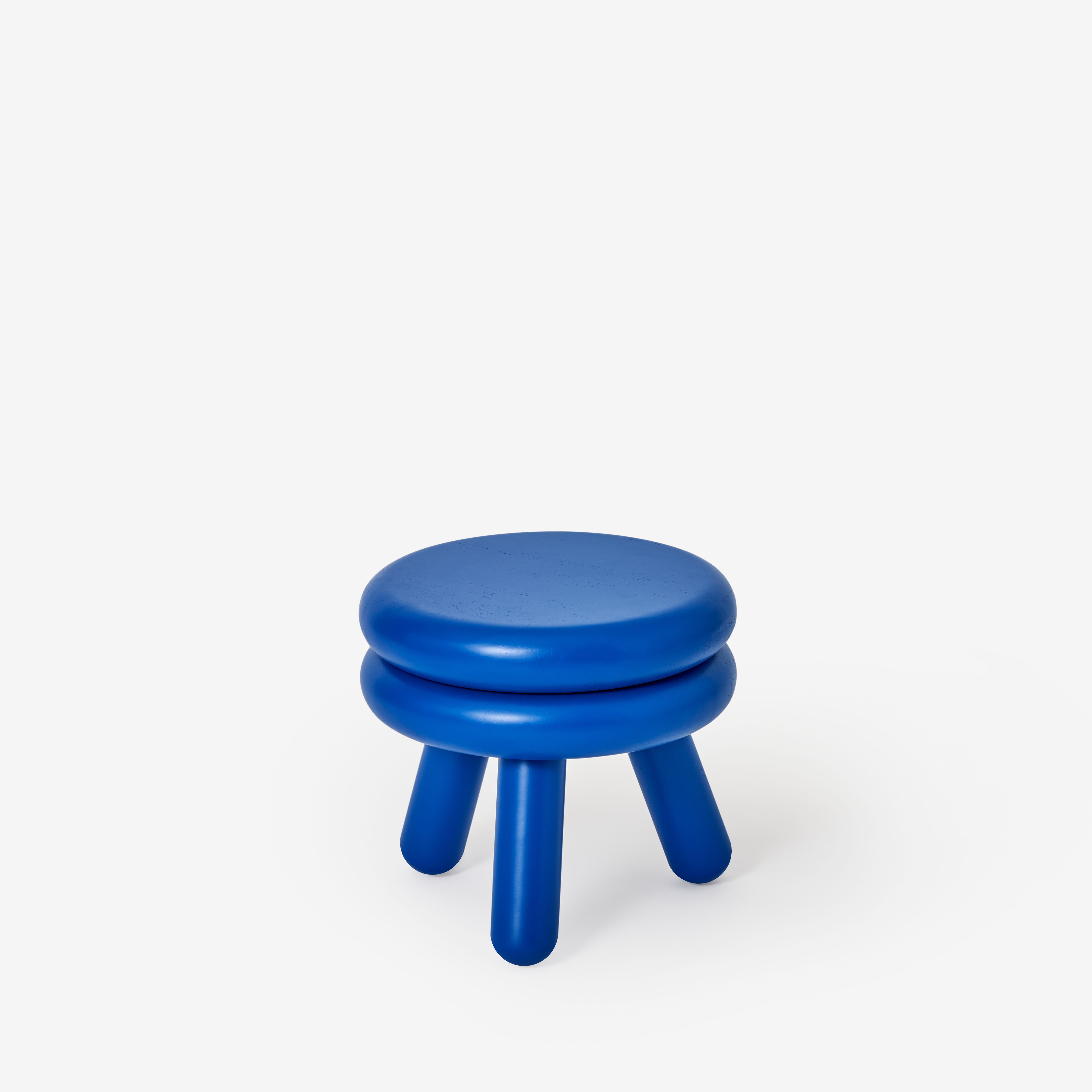 Tabouret Design Leitmotiv Cherish - Polyvalent, Portable, Couleur Bleu Doux, Pour Siège D'appoint Ou Décoration - 10