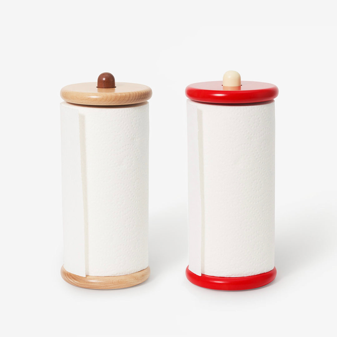 Wooden Color - Natural Spool Paper Towel Holder designed by Sam Stewart