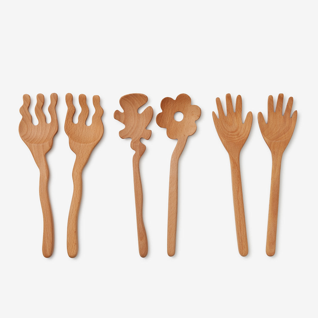Selena Liu Serving Friends Wooden Spoons